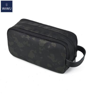 China WIWU Storage Pouch Cable Organizer Pouch Bags Women Men Eco-friendly Sustainable Makeup Travel Bag for sale