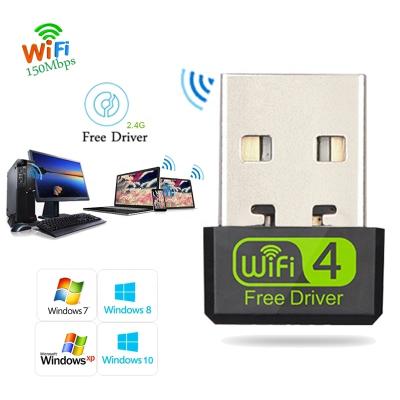 China 150Mbps USB 2.0 Wifi Desktop Dongle 802.11 Wireless AC Network Adapter With Dual Band 2.4GHz/150Mbps USB Wifi Adapter For PC for sale