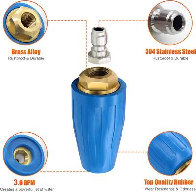 China Presure Turbo Swivel Nozzle High Pressure Turbo Swivel Nozzle With 1/4