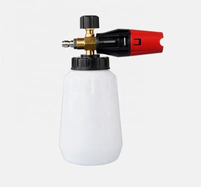 China New Hot Selling China-chic Amazon Daily Tool Foam Cannon With 1/4 Inch Quick Connector 1 Liter Tips Pressure Joint Jet for sale