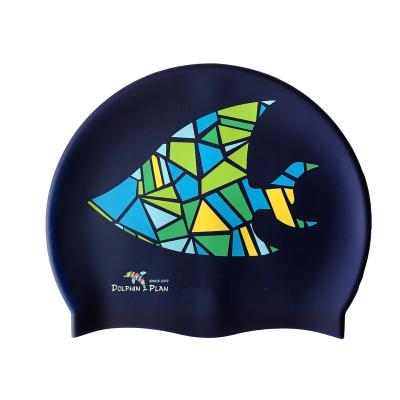 China Factory Supply Silicone Waterproof Swimming Cap GD Swim Cap Custom Logo Printed Swimming Hat For Men for sale