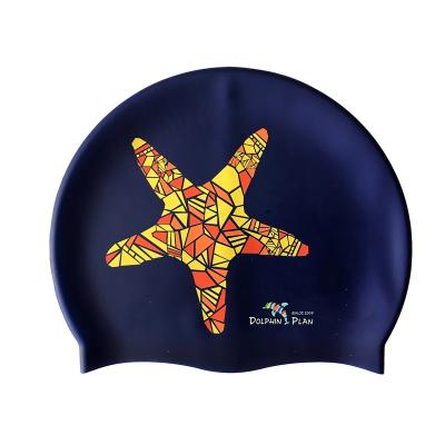 China High Quality Printed Swim Cap GD Logo Swim Caps Printing Custom Made Swim Cap Swim Cap For Men for sale