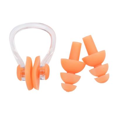 China GD Soft Training Ear OEM Swimming Water Sports Sniff Clip Swimming Earplugs Swim Glasses With Earplugs for sale