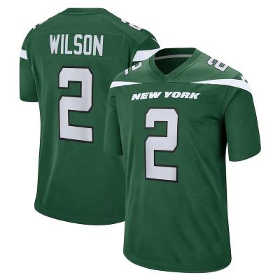 China Antibacterial Drop Shipping New York City Pitted Mens American Football Jersey Black Jet Team Uniform #2 Wilson #12 Namath #74 Fodder Beet for sale