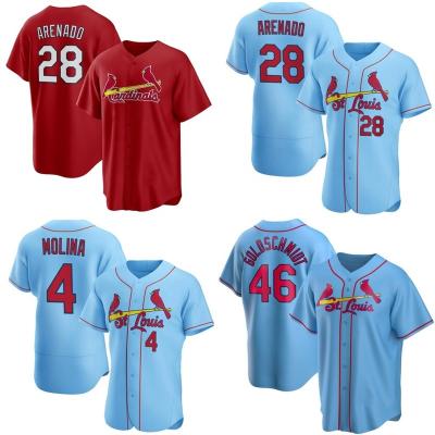 China 4 QUICK DRY Yadier Molina 28 Nolan Arenado Jersey St. Louis 46 Paul Goldschmidt Cardinal 1 Ozzie Smith Baseball Jerseys for sale