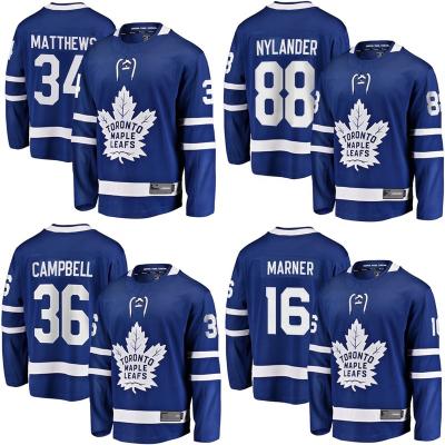 China Shirts & Tops Wholesale Ice Hockey Jerseys Toronto City Maple Leaf Stitched Men's Team Uniform Blue #34 Matthews 91 Tavares 36 Campbell for sale