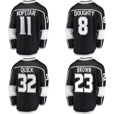 China Shirts & Wholesale Los Angeles King Stitched Men's Navy Team Uniform #11 Kopitar #8 Valiant Loose Player Tops Ice Hockey Jersey for sale