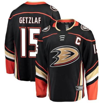 China Shirts & Anaheim Duck Stitched Men's Team Uniform Blue #46 Zegras #15 Getzlaf Wholesale Ice Hockey Tank Top for sale