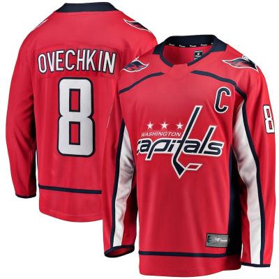 China Shirts & Principal 2022 Capital Pitched Jersey #8 Ovechkin #43 Wilson Embroidery New Draft Ice Hockey Sports for sale