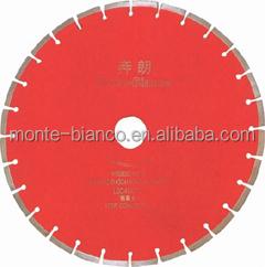 China Super Quality HSS Monte Bianco Diamond Saw Blade For Concrete Cutting , Concrete Cutting Blade for sale