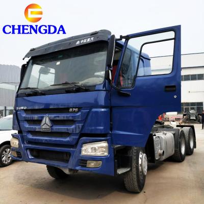 China Sinotruck Howo Used Truck Tractor Head 6x4 New Tractor Truck 8.6*2.5*3.6M for sale