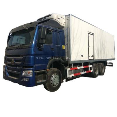 China For Loading Food / Meat / Ice Cream Sinotruck HOWO 6x4 Diesel Thermo King Refrigerated Ice Cream Truck for sale