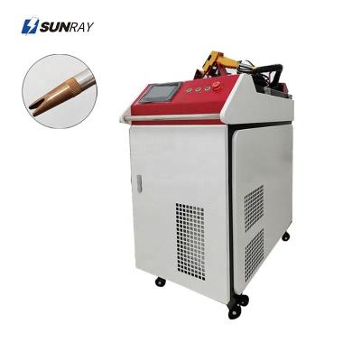 China Hotels Continuous Pulse Raycus 1000w 1500w 2000w Handheld Fiber Laser Welding Machine for sale