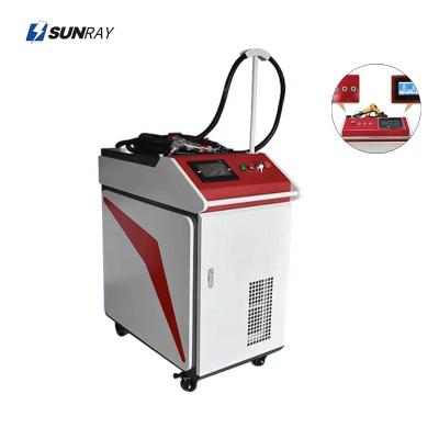 China Hotels Handheld High Speed ​​1000w 1500w 2000w Fiber Laser Welding Machine For Bimetal Welding for sale