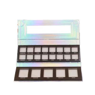 China Recyclable 2022 HOT SELLING Folding Folding empty eyeshadow palette empty frame and mirror custom shape logo your own brand for sale