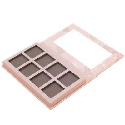 China Recyclable 2022 Hot Selling Custom Your Own Brand Makeup Eyeshadow Palette of 8 Color empty box with mirror for sale