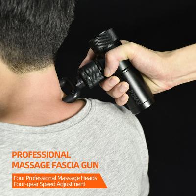 China Mini Massage Gun Masajeadores Masajes Function Vibrator 4 Heads Other Massager Products Body Relax Fascial Gun Hand Massager Muscle for sale