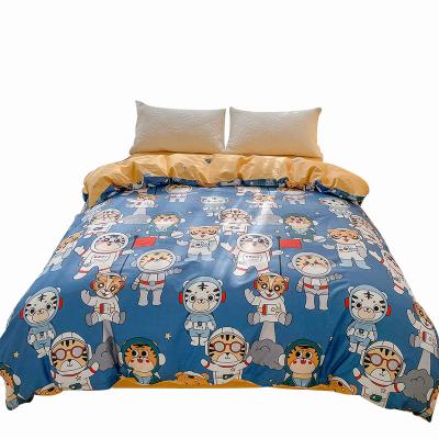 China Pure Fresh Style China Comforter Cover Professional Bedspread Designs Blue Bedding Duvet Cover Sets for sale