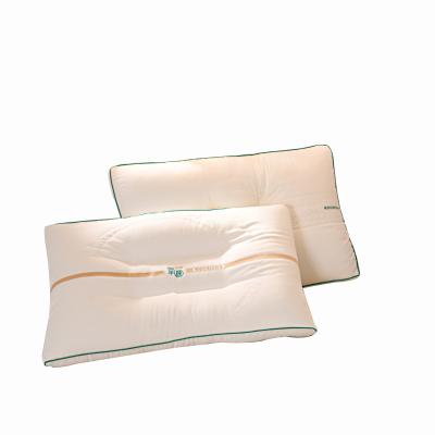 China Non-Fluorescent Pillow Core Hotel Pillow Cotton Spine Folded Cervical Protection Pillow for sale