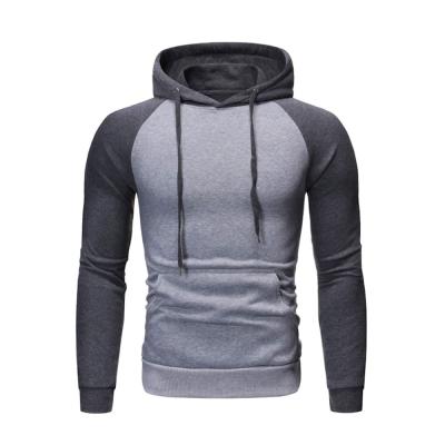 China High Quality Polyester Men's Custom Color-block Anti-Shrink Autumn Sports Long Sleeve Loose Hoodie Cotton Hoodie For Sale for sale