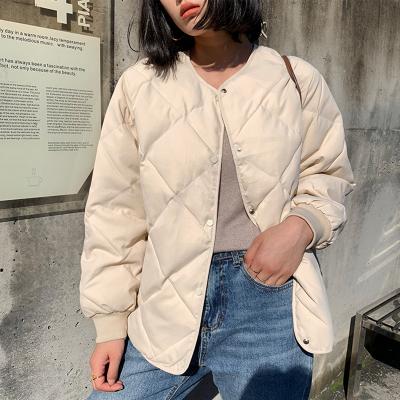 China Fashion QUICK DRY Winter Outwear Casual Jackets Solid Tops Simple Cool Stylish Warm Women All-match Coat Loose Thicken for sale