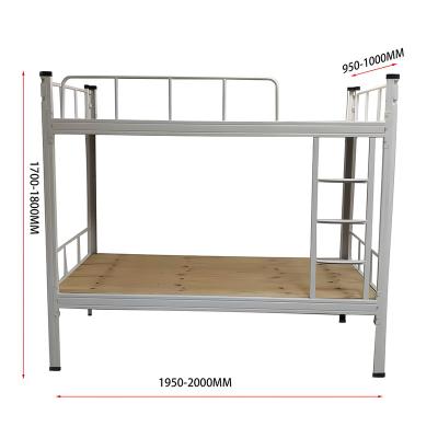 China Wholesale Metal Bunk Bed Dormitory School Dormitory Hotel Iron Bunk Bed Modern Foldable Metal Bunk Bed Dormitory School Furniture for sale