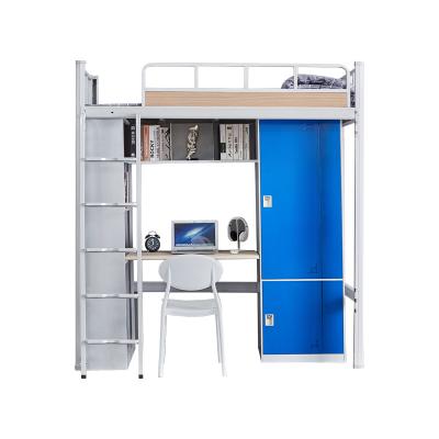 China School Furniture Metal Attic Bunk Bed Dormitory Modern Single Metal Bunk Bed for sale