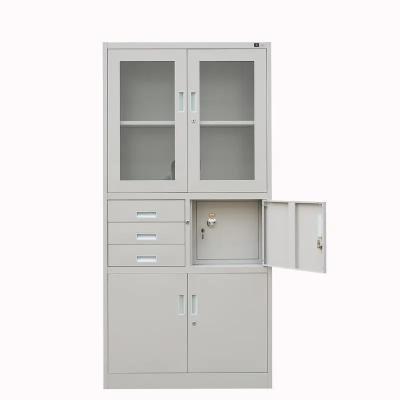 China Modern Multi Function Disassemble Steel Three Drawer Office File Cabinet With Safety Box for sale