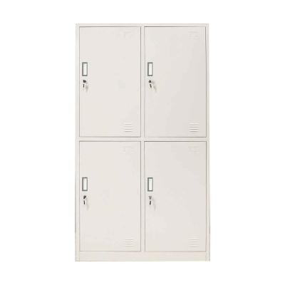 China Modern Modern Wardrobe Bedroom 4 Door Metal Wardrobes Cabinet for sale