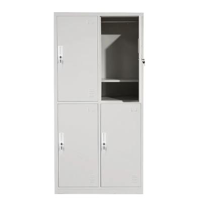 China Modern Gym School Office Furniture 4 Door Metal Cabinet Staff Steel Lockers for sale