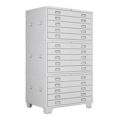 China Foldable Cabinet Plan Map Flat File 5-Drawer Steel Drawing Filing Cabinet for sale