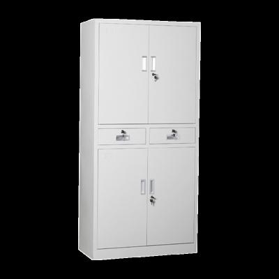 China Commercial Modern Simple Steel Type 2 Drawer Metal Glass File Cabinet Office Furniture Office Furniture File Storage Cabinet Steel Cabinet for sale