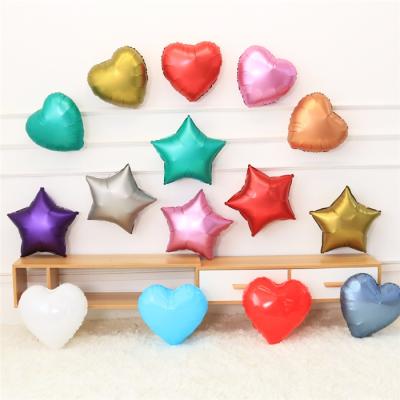 China 18 Inch Foil Balloon Christmas Star Shape Chrome Balloon For Room Party Background Decoration Party Supplies for sale