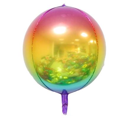 China Toy Hot Sale Amazon Various Theme Party Decoration Color Gradient 4D Foil Balloon Globos Various for sale