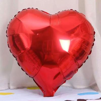 China Advertising Hot Selling Toy 2021 Birthday Party Decoration 18 Inch Heart Shape Foil Globos Balloons for sale