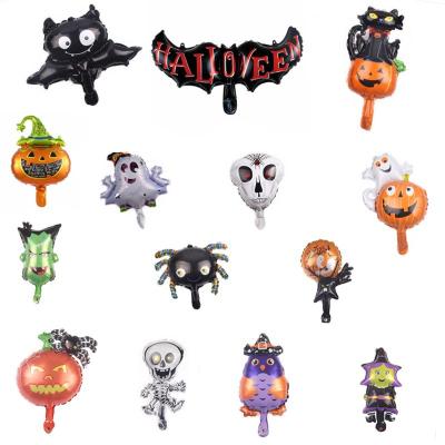 China Happy Toy Hot Sale Mini Pumpkin Halloween Advertising Balloon Foil Balloon For Halloween Decoration for sale