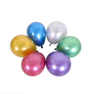 China Advertising Toy Free Shipping 5 Inch Birthday Celebration Balloon Chrome Latex Balloons For Party Decoration for sale