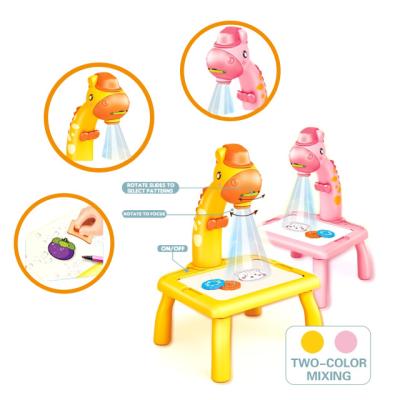 China Multifunctional Writing Arts Eductional Toys Children Drawing Projector Preschool Office Painting Board Panel Opens Projection Machine Drawing Educational Toy for sale