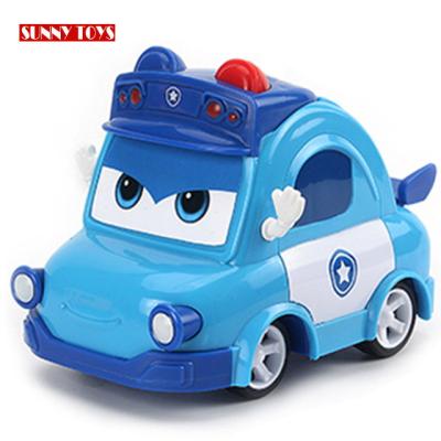 China Friction Toy OEM Design Kids Friction Powered Vehicle Set Cartoon Car Toy With Gift for sale