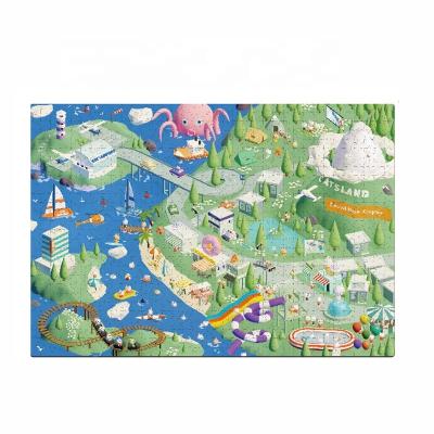 China DIY TOY Wholesale Educational Toy Exquisite Illustration 1000 Pieces Jigsaw Puzzle Paper Game for Adults Children for sale