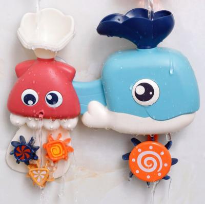 China Bath Toy Bath Toys Bathing Spouts Bubble Crabs Frog Octopus Foaming Whale Machine Bathroom Oyuncak For Kids Water Shower Swimming Child for sale