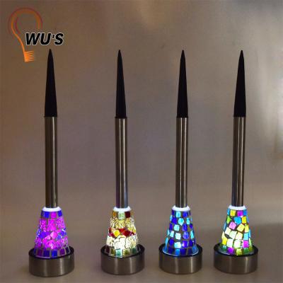 China Latest Style Eco - Friendly Decorative Mosaic Lights Solar Powered Led Garden Lamp for sale