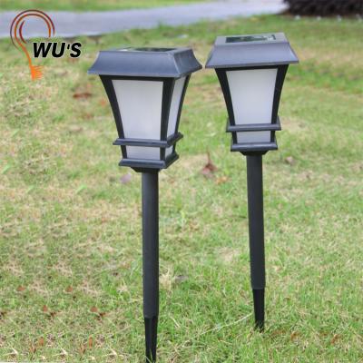 China Hot Sale 3D Star Waterproof Outdoor 3D Effect Plastic Solar Garden Lawn Stake Light Lamp for Outdoor Decoration Walkway for sale