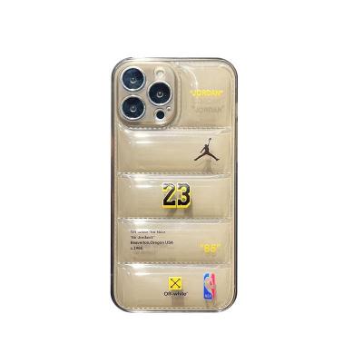 China Jordan Sports Logo Shockproof Stripper Clear Phone Case Suitable For iPhone 11 Girly Phone Case for sale