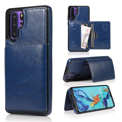 China Luxury Magnetic Vegan Leather Wallet Shockproof Phone Case PU Cell Phone Case For Huawei P40 MATE 30 for sale