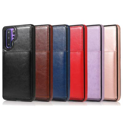 China Luxury Shockproof Custom Leather Magnetic Wallet Phone Cell Phone Case For P40 mate 40 pro for sale