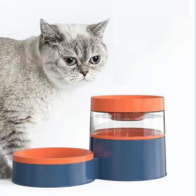 China 1L Large Capacity Sustainable Dual Bowls High Quality Pet Feeding Plastic Pet Bowl For Medium Small Animals for sale