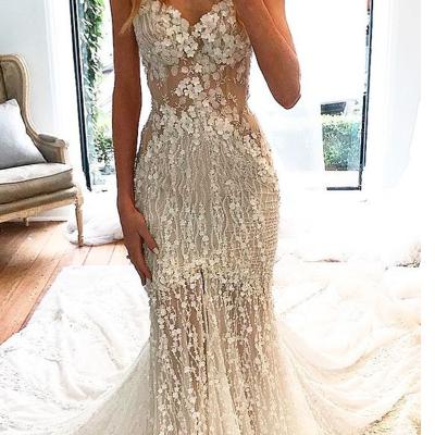 China Luxury Anti-wrinkle Long Sleeves Lace Up Party Mermaid Muslim Bridal Wedding Dress for sale