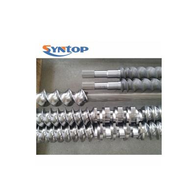 China Twin Screw Exturder High Wearresistance And Corrosionresistance Competitive Price W6mo5cr4v2 Plastic Pelletizer Screw Elememts Screw And Barrel for sale