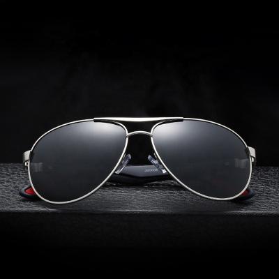 China Hot Selling Hd 400 uv400 100% uv protection tac glasses shades driving men's metal frame double bridge metal frame polarized frog glasses sunglasses for sale